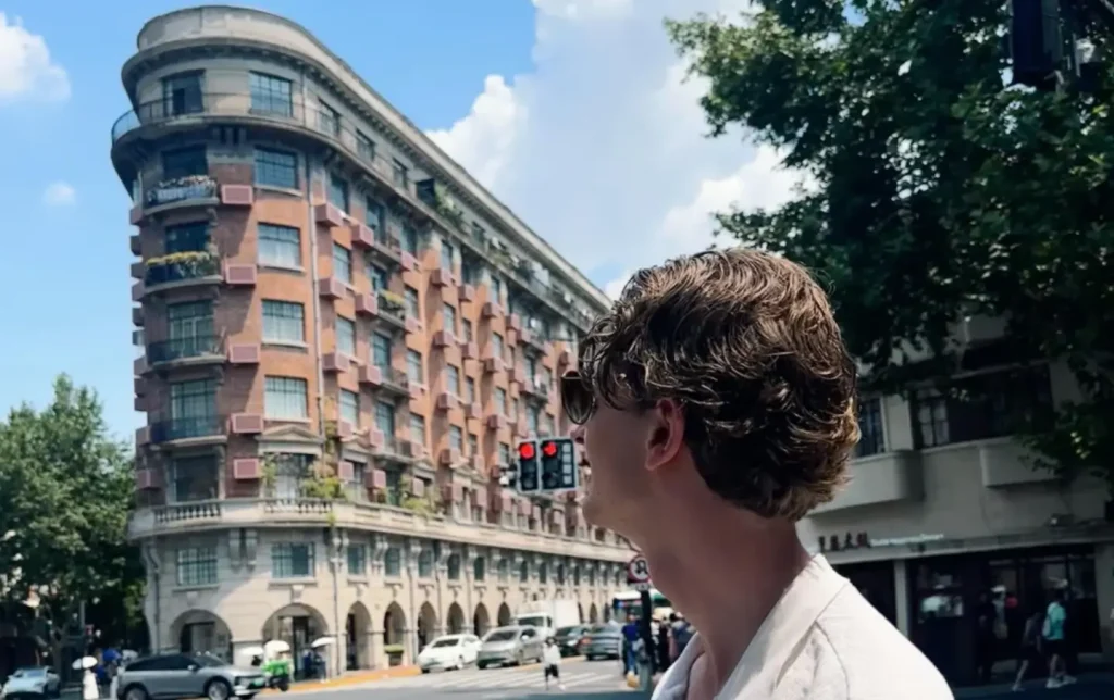 travelers exploring Wukang Mansion area in Shanghai French Concession