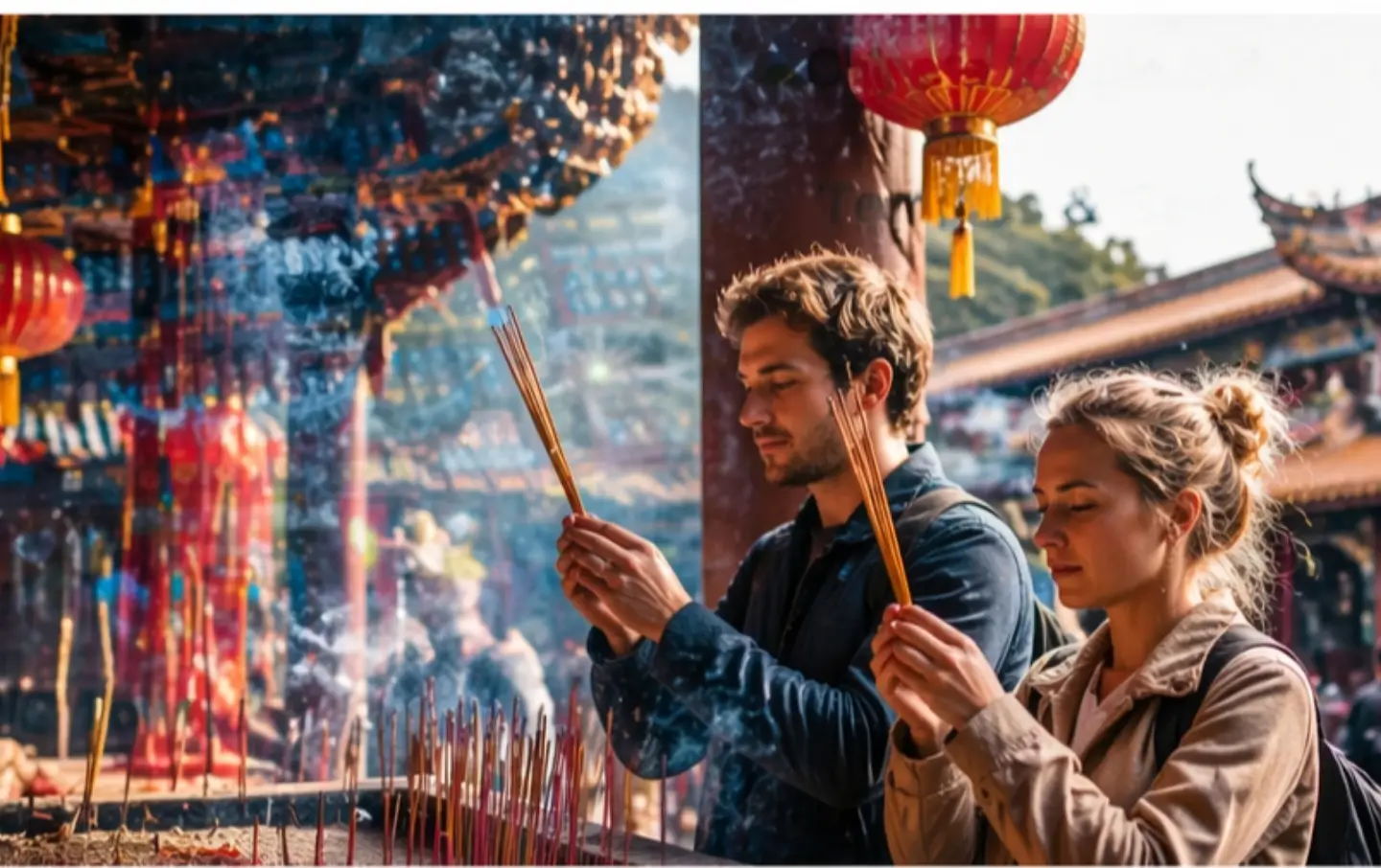 Chinese temple cultural experience incense rituals