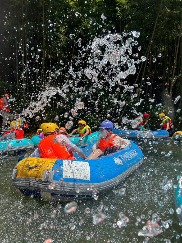 Summer rafting experience in Tonglu near Shanghai